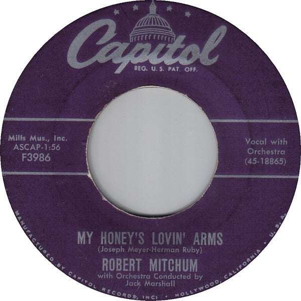Robert Mitchum : Thunder Road / My Honey's Lovin' Arms (7", Single, Los)