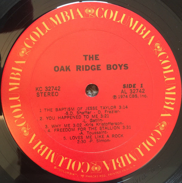 The Oak Ridge Boys : The Oak Ridge Boys (LP, Album)