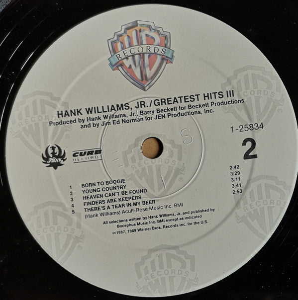 Hank Williams Jr. : Greatest Hits III (LP, Comp)