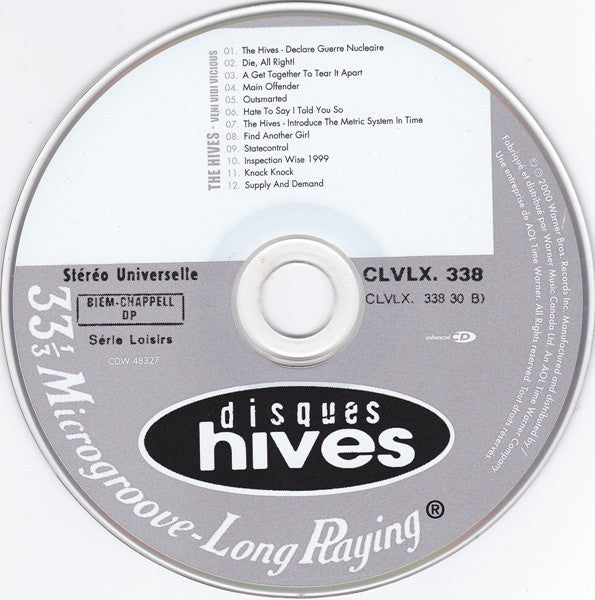 The Hives : Veni Vidi Vicious (CD, Album, Enh, RE)