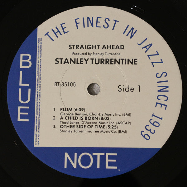 Stanley Turrentine : Straight Ahead (LP, Album, Jac)
