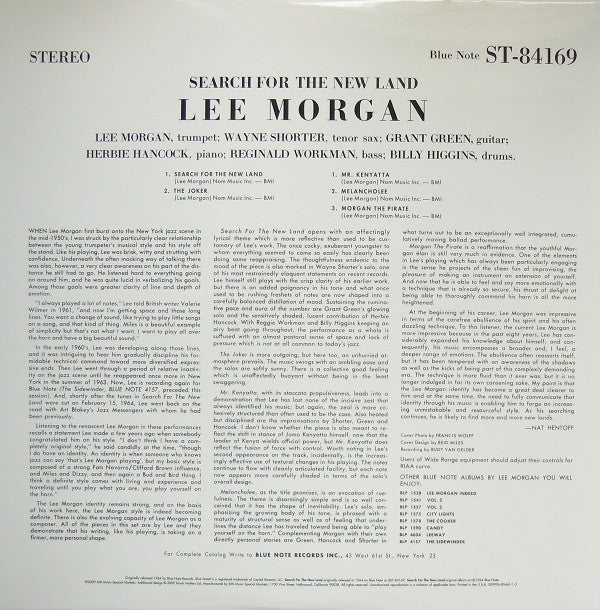 Lee Morgan : Search For The New Land (2xLP, Album, Ltd, RE, 180)