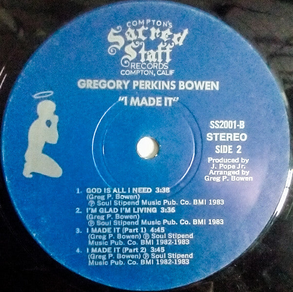 Gregory Perkins Bowen : I Made It (LP)