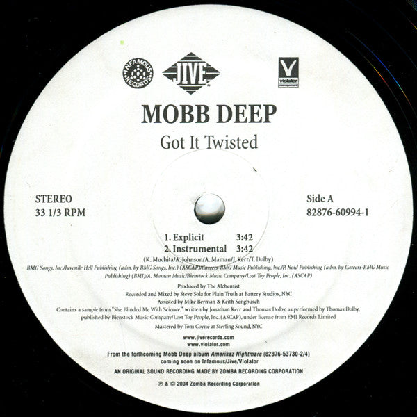 Mobb Deep : Got It Twisted (12", Single)