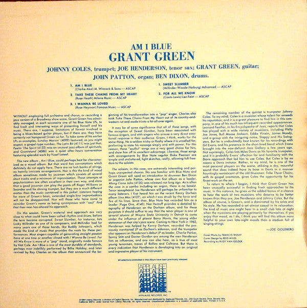 Grant Green : Am I Blue (LP, Album, RE)