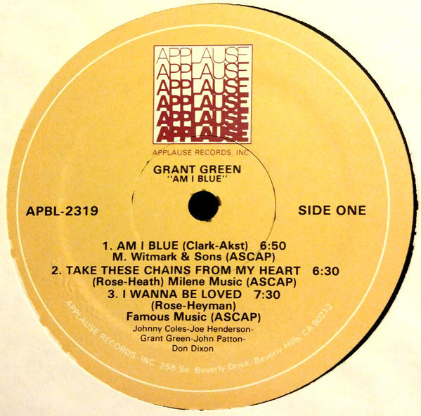 Grant Green : Am I Blue (LP, Album, RE)