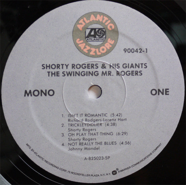 Shorty Rogers & His Giants* : The Swinging Mr. Rogers (LP, Album, Mono, RE, RM)
