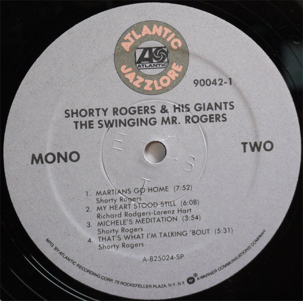 Shorty Rogers & His Giants* : The Swinging Mr. Rogers (LP, Album, Mono, RE, RM)