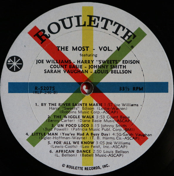 Various : "The Most" Volume 5 (LP, Comp, Mono)