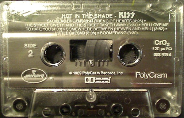 Kiss : Hot In The Shade (Cass, Album, 72 )