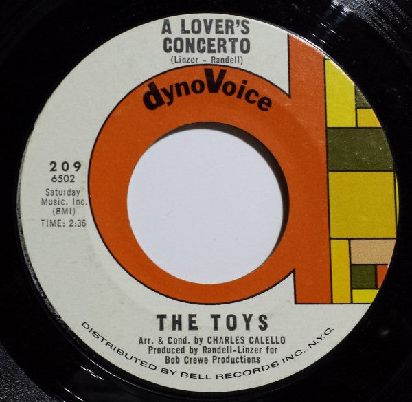 The Toys : A Lover's Concerto (7", Single, Styrene, Bes)