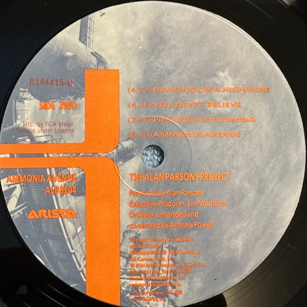 The Alan Parsons Project : Ammonia Avenue (LP, Album, Club)