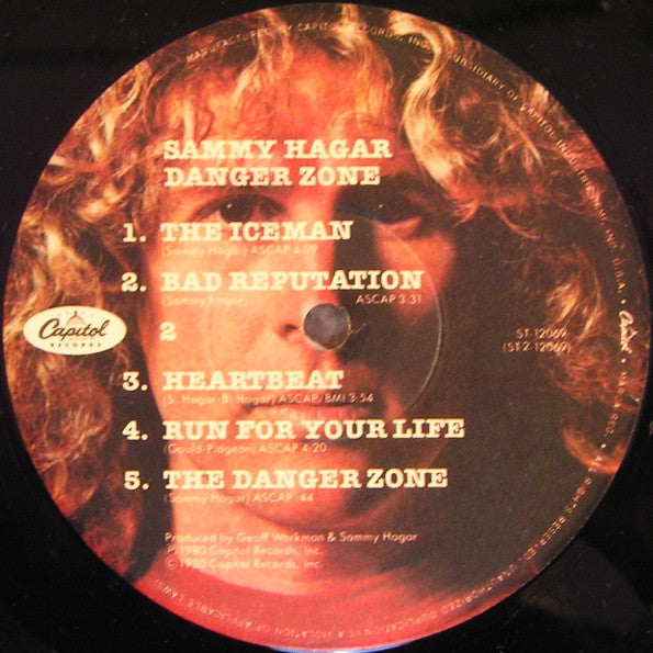 Sammy Hagar : Danger Zone (LP, Album, Win)