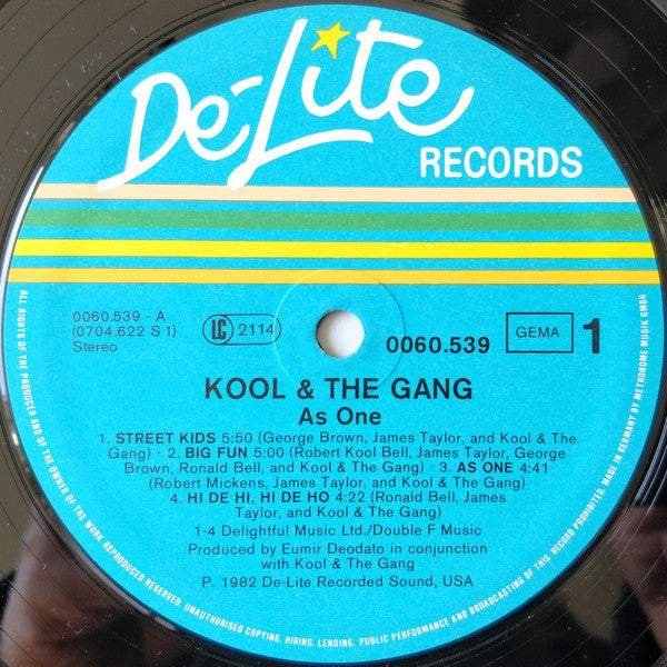 Kool & The Gang : As One (LP, Album)