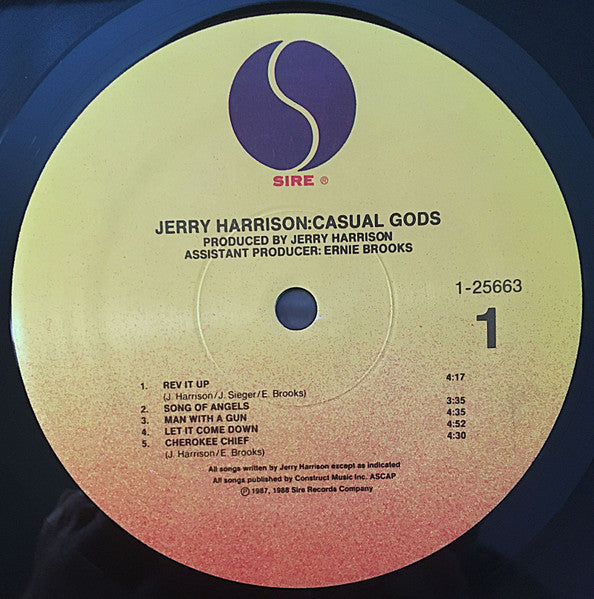 Jerry Harrison:Casual Gods* : Casual Gods (LP, Album)
