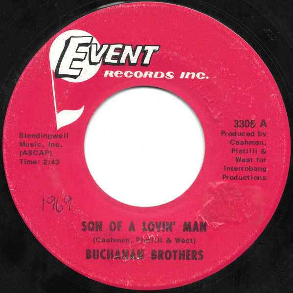 Buchanan Brothers (2) : Son Of A Lovin' Man / I'll Never Get Enough (7", Single)