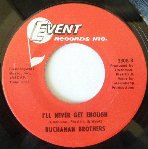 Buchanan Brothers (2) : Son Of A Lovin' Man / I'll Never Get Enough (7", Single)