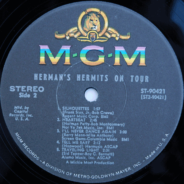 Herman's Hermits : Their Second Album! Herman's Hermits On Tour (LP, Album, Club)