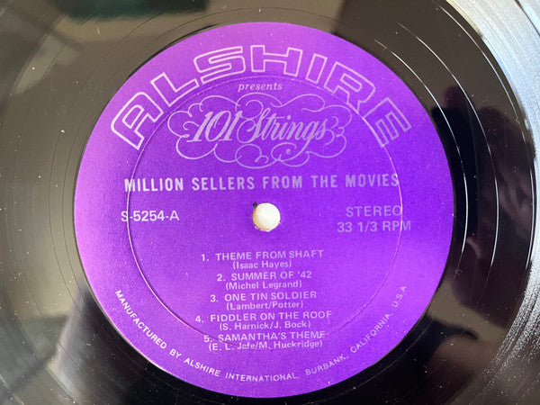 101 Strings : Million Sellers From The Movies (LP, Album)