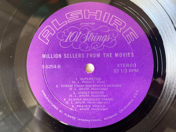 101 Strings : Million Sellers From The Movies (LP, Album)