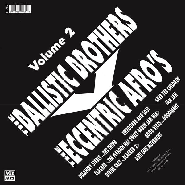 The Ballistic Brothers Vs. The Eccentric Afros* : Volume 2 (LP, RE)