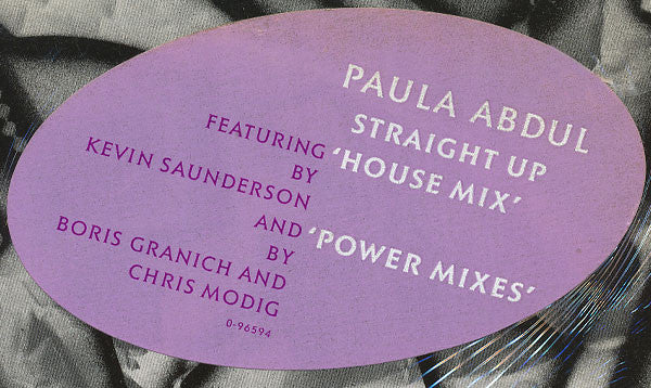 Paula Abdul : Straight Up (12", AR)
