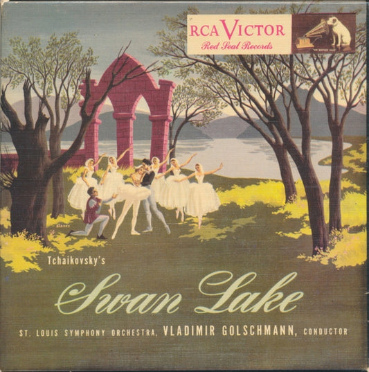 Tchaikovsky* / St. Louis Symphony Orchestra*, Vladimir Golschmann : The Swan Lake (5x7", Mono, Red + Box, Album)