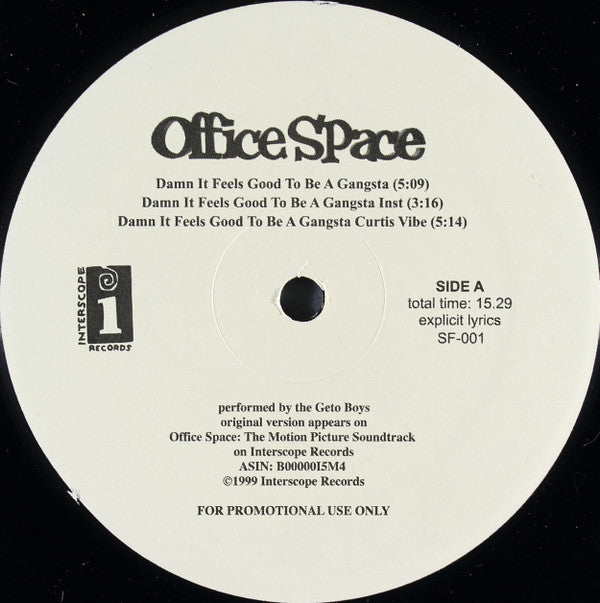The Geto Boys* : Damn It Feels Good To Be A Gangsta (12", Promo)