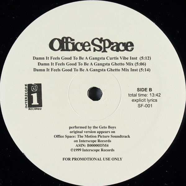 The Geto Boys* : Damn It Feels Good To Be A Gangsta (12", Promo)