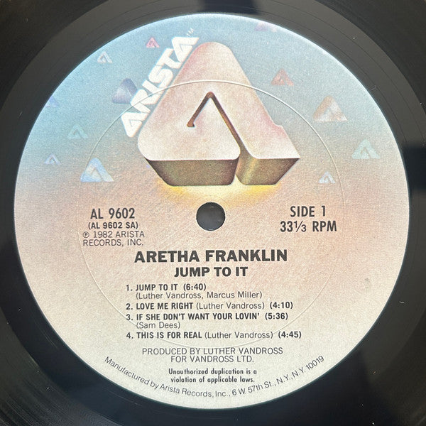 Aretha Franklin : Jump To It (LP, Album, Pit)