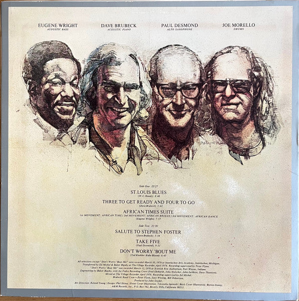 The Dave Brubeck Quartet : 25th Anniversary Reunion (LP, Album, Ter)