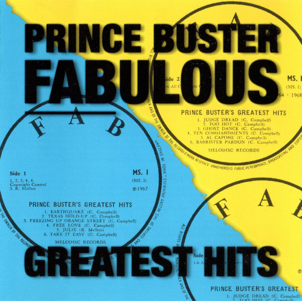 Prince Buster : Fabulous Greatest Hits (CD, Comp, RE)