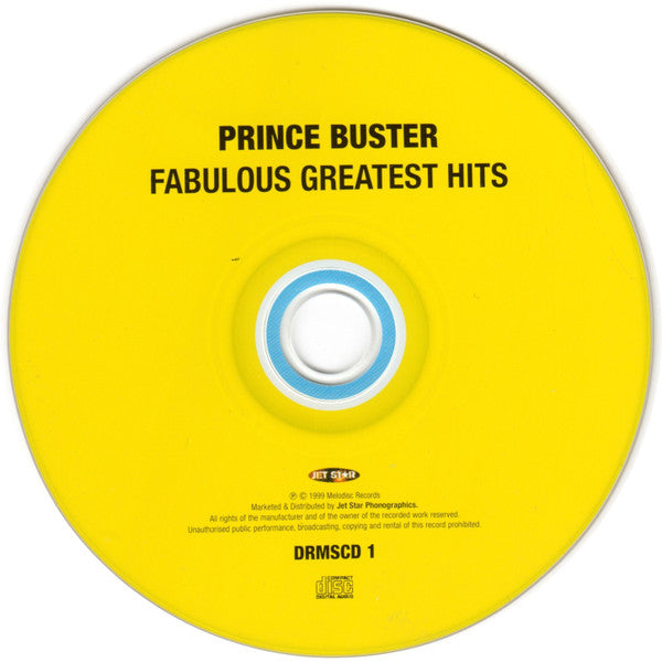 Prince Buster : Fabulous Greatest Hits (CD, Comp, RE)