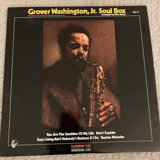 Grover Washington, Jr. : Soul Box Vol. 2 (12", Album)
