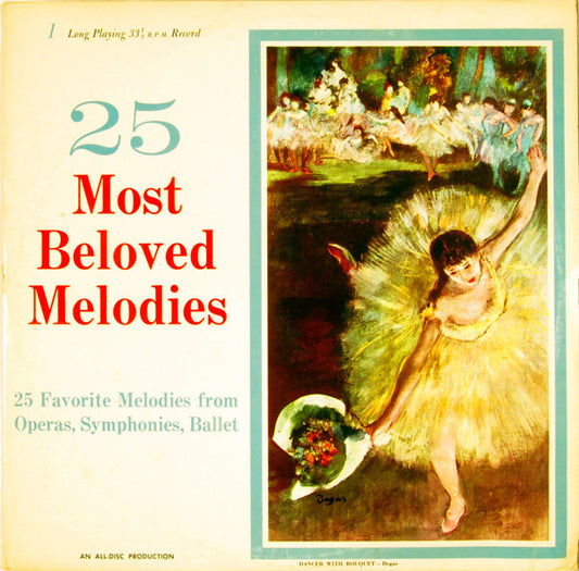 Various : 25 Most Beloved Melodies (LP, Comp)