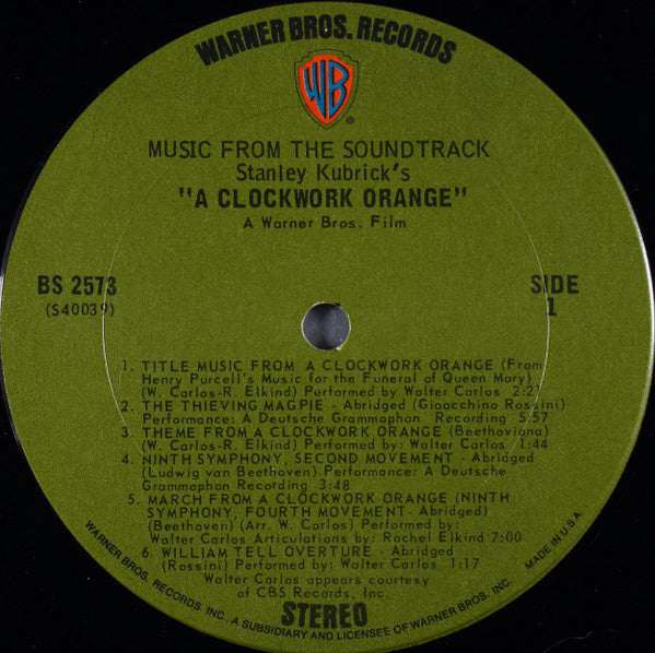 Various : Stanley Kubrick's A Clockwork Orange (LP, Album, RP, Pit)