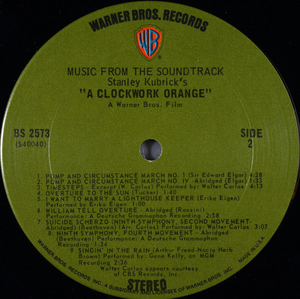 Various : Stanley Kubrick's A Clockwork Orange (LP, Album, RP, Pit)