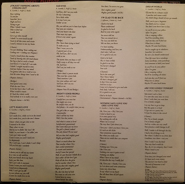 Jerry Butler : Nothing Says I Love You Like I Love You (LP, Album, Promo)