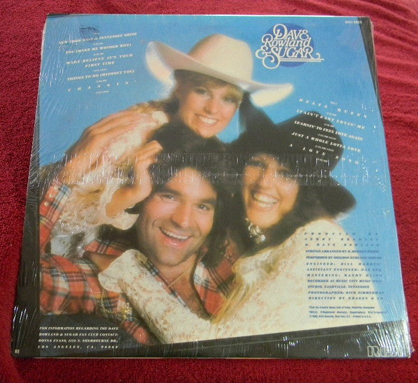 Dave Rowland & Sugar* : New York Wine Tennessee Shine (LP)