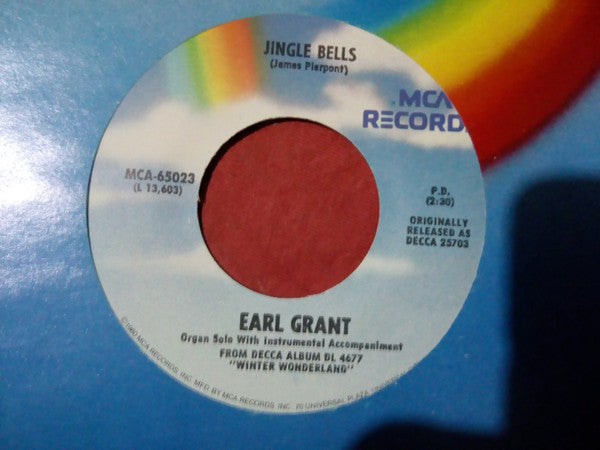 Earl Grant : Jingle Bells / Silver Bells (7", Single, RE)