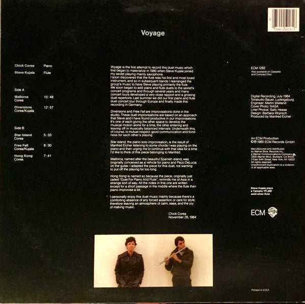 Chick Corea, Steve Kujala : Voyage (LP, Album)
