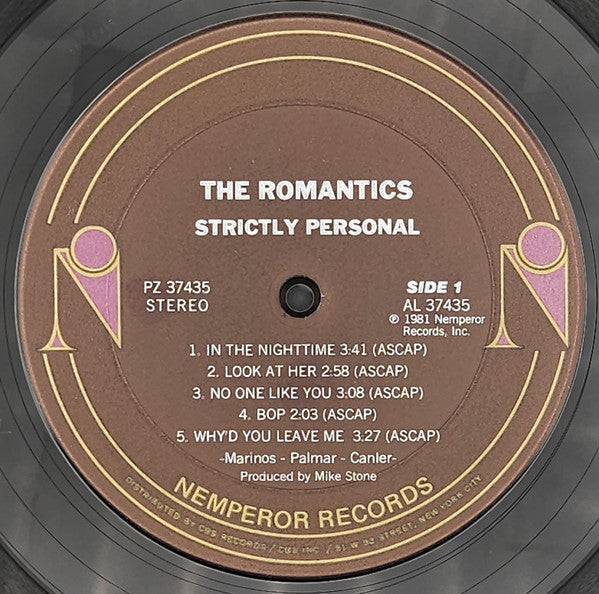 Romantics* : Strictly Personal (LP, Album)