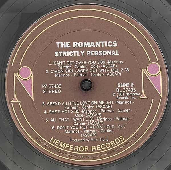 Romantics* : Strictly Personal (LP, Album)