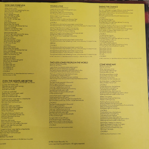 Air Supply : Now And Forever (LP, Album, Club, Car)