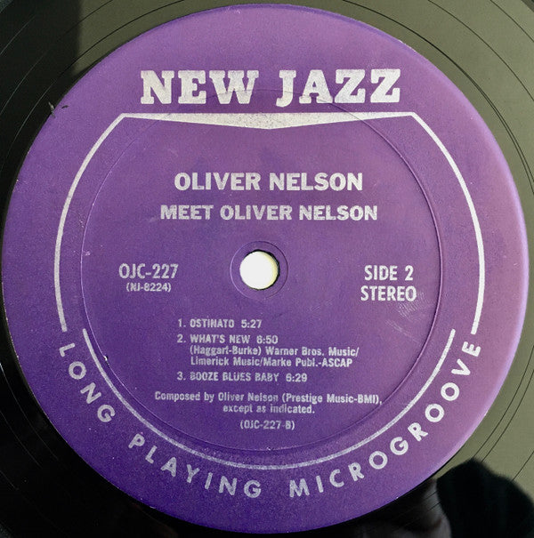 Oliver Nelson : Meet Oliver Nelson (LP, Album, RE)