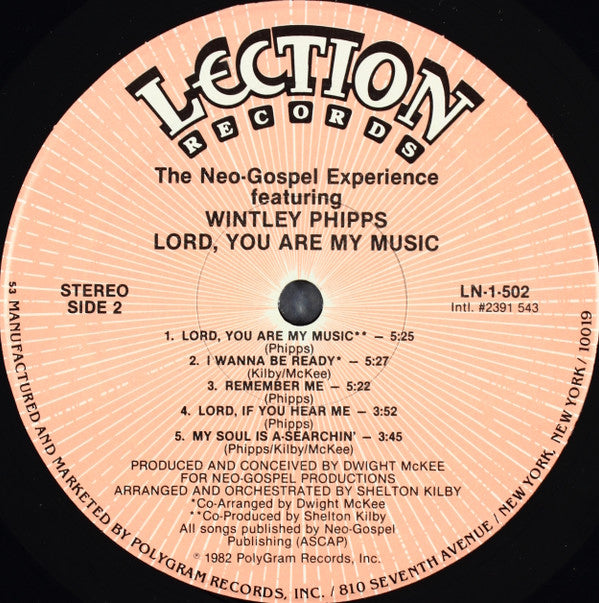 The Neo-Gospel Experience : Lord, You Are My Music (LP, Album)