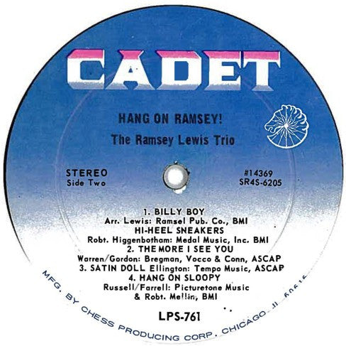 The Ramsey Lewis Trio : Hang On Ramsey! (LP, Album)