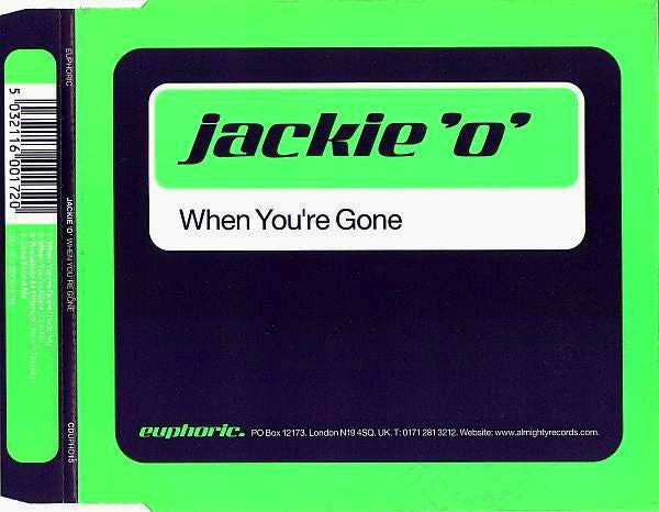 Jackie 'O' : When You're Gone (CD, Single)