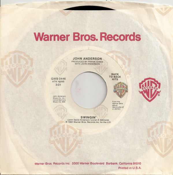 John Anderson (3) : Swingin' / Wild And Blue (7", Single)