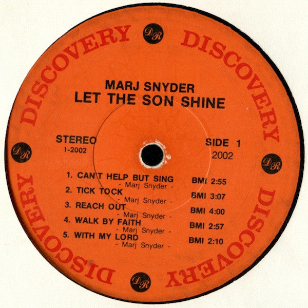 Marj Snyder : Let The Son Shine (LP)